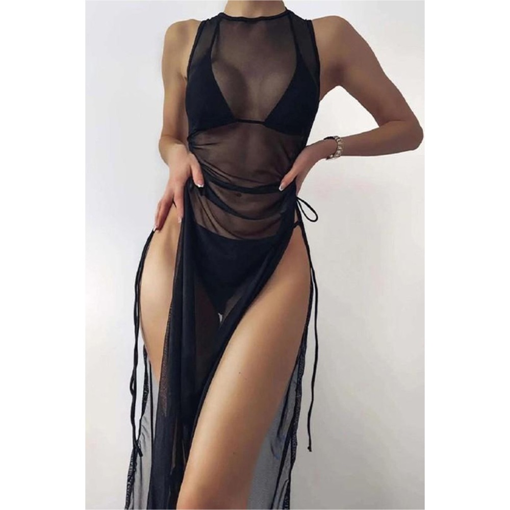 On Sale! 3 Piece Bikini & Cover Up Set Small